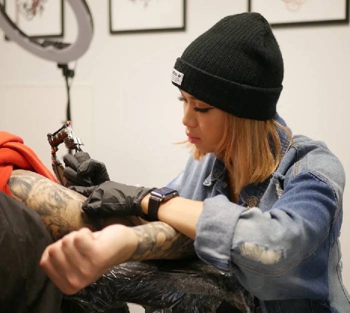 Olivia Custom Fine Line Ornamental Tattoo Artist Las Vegas | 18b Tattoo