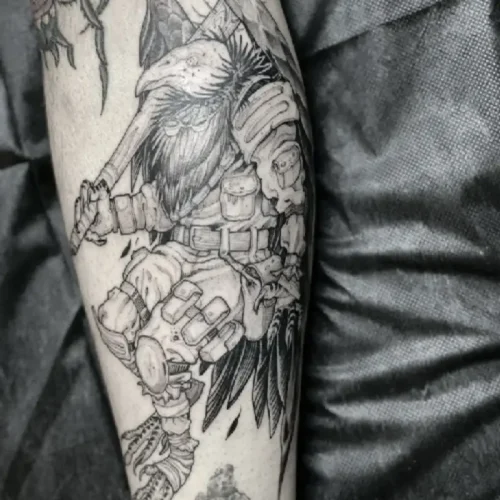 Arm tattoo Downtown Las Vegas Arts District - By Tyson 18b Tattoo