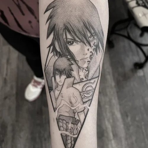 Sasuke Uchiha Anime Tattoo | Las Vegas Arts District